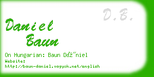 daniel baun business card